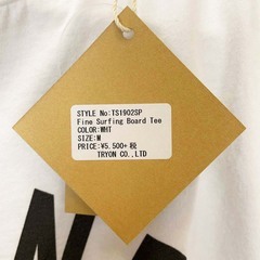 【未使用】Almond Surfboards & Design アーモンドサーフボードデザイン SURFING BOARD S/S 半袖Tシャツ ロゴ ブランド M ホワイト TS1902SP ユニセックスの画像