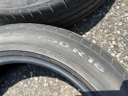【21年製　バリ山】235/50R18 ピレリP1 4本セット