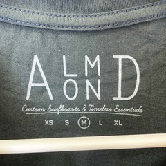 【未使用】Almond Surfboards & Design アーモンドサーフボードデザイン DIAMOND A LOGO S/S 半袖Tシャツ ロゴ M ブラック TS1904SP ユニセックスの画像
