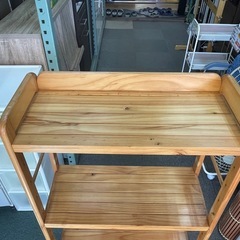 【リサイクルサービス八光】幅64㎝　ブラウン　4段ウッドラックの画像