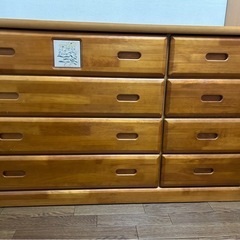 ★ワイドチェスト4段　中古ほし★の画像