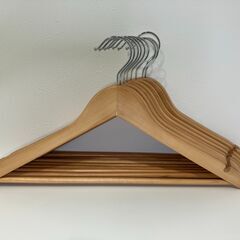 MAWAパンツハンガー1本 + 木製ハンガー10本の画像