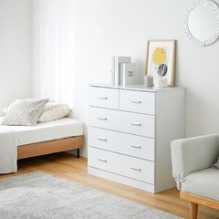 大容量収納チェスト 全面化粧仕上げタンス  LOWYAの画像