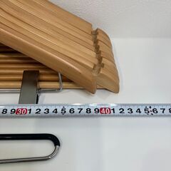MAWAパンツハンガー1本 + 木製ハンガー10本の画像