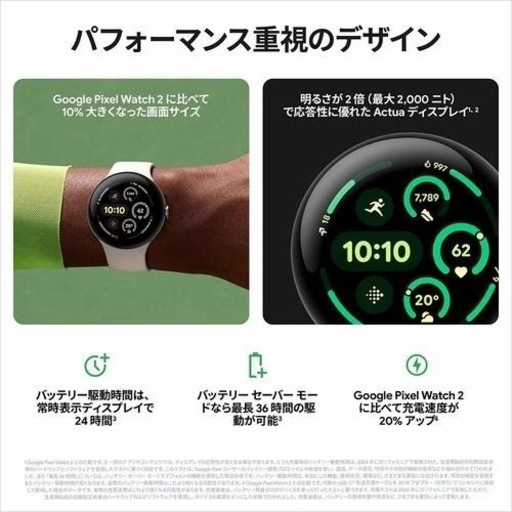 新品未使用Google Pixel Watch 3 LTEモデル