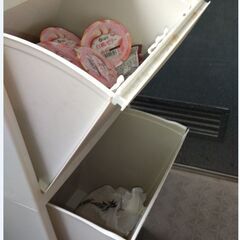 斜めに開けるタイプの収納ケースの画像