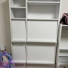 カラーボックス 棚 本棚 ホワイトの画像