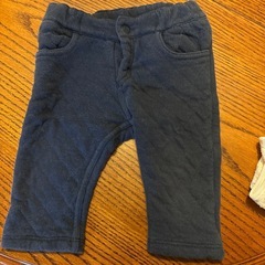 プチバトー　キルティングズボンの画像