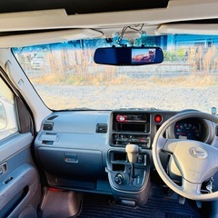 走行14.7万 パワーウィンドウ キーレス ETC ハイゼット クルーズ  車検2年 電動ミラー Bカメラ ドラレコ 4AT キャリアの画像