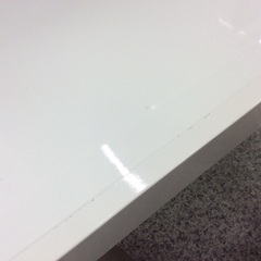 【コンパクトなキッチンボード】キッチンボード　ニトリ ダイニングボード レンジボード 食器棚 カップボード  幅88.5cm ：ホワイトの画像