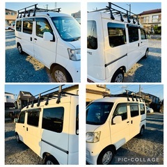 走行14.7万 パワーウィンドウ キーレス ETC ハイゼット クルーズ  車検2年 電動ミラー Bカメラ ドラレコ 4AT キャリアの画像