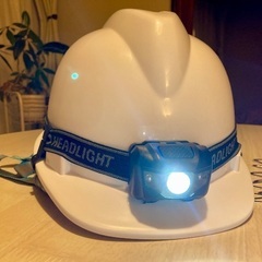 防災ヘルメット＆ヘッドランプセット！【新品未使用】の画像