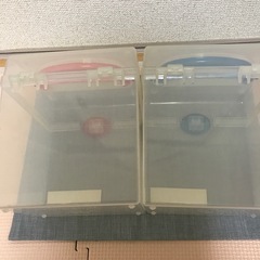 CD収納ケース 12枚用 透明/赤/青の画像