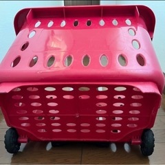 カゴキャリー・車輪付きカゴ・買い物カゴの画像