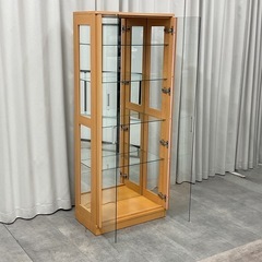 KK-10【新入荷　リサイクル品】コレクションキャビネット　ナチュラルの画像