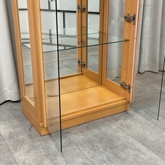 KK-10【新入荷　リサイクル品】コレクションキャビネット　ナチュラルの画像