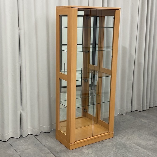 KK-10【新入荷　リサイクル品】コレクションキャビネット　ナチュラル