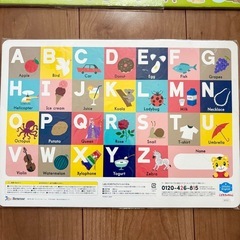 パズル2点セット　しまじろう　アルファベット　動物　ベネッセの画像