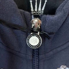 【未使用】SPOOKS スプークス April Jacket ジップアップパーカ S ネイビー レディース 乗馬 馬術の画像