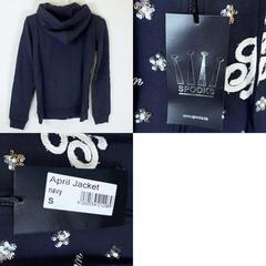 【未使用】SPOOKS スプークス April Jacket ジップアップパーカ S ネイビー レディース 乗馬 馬術の画像