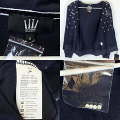 【未使用】SPOOKS スプークス April Jacket ジップアップパーカ S ネイビー レディース 乗馬 馬術の画像