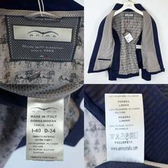 【未使用】ANIMO アニモ ジップアップ ライディングジャケット 40 ネイビー レディース 乗馬 馬術の画像