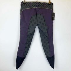 【未使用】Accademia Italiana アカデミアイタリアーナ キュロット パンツ パワーグリップ 44 パープル レディース 乗馬ズボン 馬術の画像