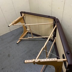 ●東135 SEVENBEAUTY マッサージベッド 折りたたみ 赤茶色 枕 持ち運び用バック 付属品の画像