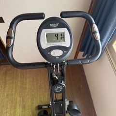 リオレス フィットネスバイクX2 静音 小型サイズ ブラックの画像