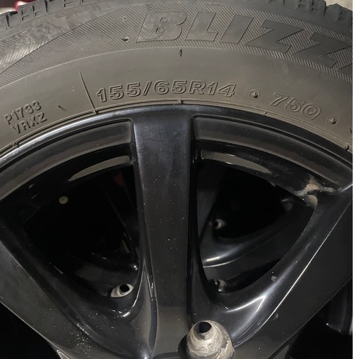 155/65/R14 アルミ　スタッドレスタイヤ　4本セット