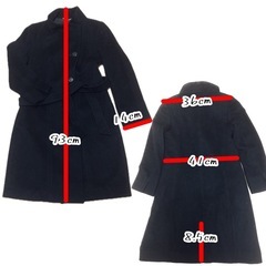 23区Vingt-trois arrondissements コート ブラックの画像