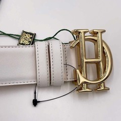 【未使用】HOLLAND COOPER HC クラシック ベルト L ホワイト ユニセックス 乗馬 馬術の画像