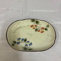 💖箱付き陶器　💖楕円　💖花柄　💖4枚セット未使用品の画像