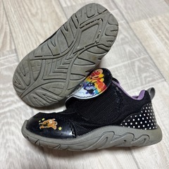 子ども用スニーカー・サンダル中古ムーンスター黒アンパンマン・ミキハウスの画像