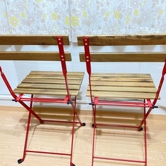 ほぼ新品&限定モデル IKEAテーブル＆チェア の画像