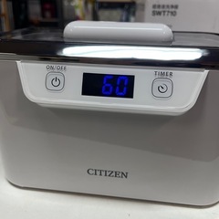 CITIZEN 超音波洗浄器 SWT710 家庭用 タイマー付き 40W 元箱•取説付属 シチズン 貴金属 メガネ 入れ歯 など 中古美品 ①の画像