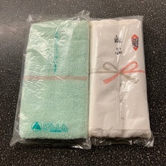 K2511-256粗品 タオル 2枚セット 未使用品 保管汚れ有りの画像