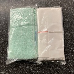 K2511-256粗品 タオル 2枚セット 未使用品 保管汚れ有りの画像