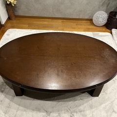 楕円形　モダン　こたつテーブルの画像