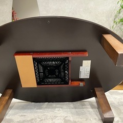 楕円形　モダン　こたつテーブルの画像