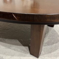 楕円形　モダン　こたつテーブルの画像