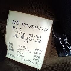 ダウンコート　レディース　LLサイズの画像