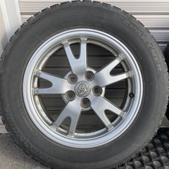 プリウス30純正アルミホイール､スタッドレスタイヤ付き､15インチの画像