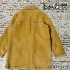 【フリーサイズ】あったか裏地ファー　ムートンコート　レディースの画像