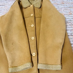 【フリーサイズ】あったか裏地ファー　ムートンコート　レディースの画像