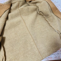 【フリーサイズ】あったか裏地ファー　ムートンコート　レディースの画像