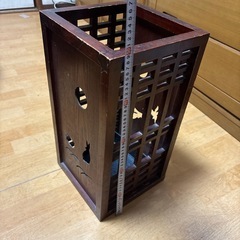 木製の傘立て　中古品の画像