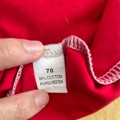 80サイズ　袴ロンパースの画像