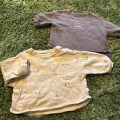 70cm &小さめ80cm 長袖　トップス　トレーナー　男の子　女の子　　cottoli tete a teteの画像