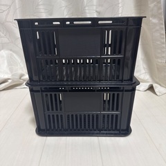 メッシュコンテナ　黒　4個組の画像